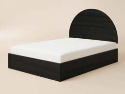 Flair Allison Ottoman Bed with Curved Headboard Black Kingsize - thumbnail 4