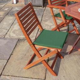Rowlinson Plumley Six Seater Dining Set with Green Cushions - thumbnail 5