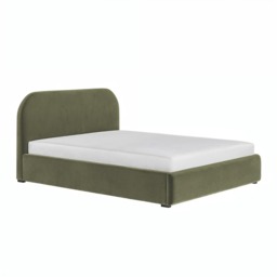 Flair Alba Kingsize Ottoman Bed Khaki Velvet - thumbnail 4