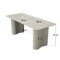 SOLACE+CO Zoya Sintered Stone Rectangular Dining Table - thumbnail 5
