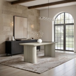 SOLACE+CO Zoya Sintered Stone Rectangular Dining Table