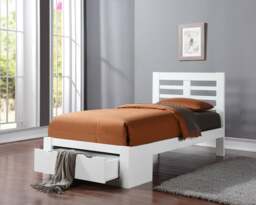 Flintshire Furniture New Bretton Wooden Bed Frame -White-Double - thumbnail 6