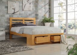 Flintshire Furniture New Bretton Wooden Bed Frame -White-Double - thumbnail 2