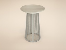 SOLACE+CO Hana Round Table & Lita Chairs Garden Bar Set White - thumbnail 5
