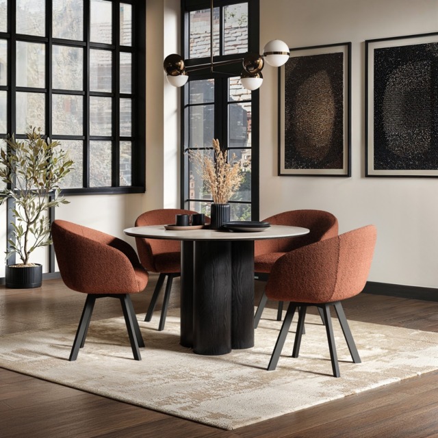 SOLACE+CO Deko Dining Table with Vito Chairs Set of 4 - image 1