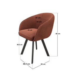 SOLACE+CO Deko Dining Table with Vito Chairs Set of 4 - thumbnail 7