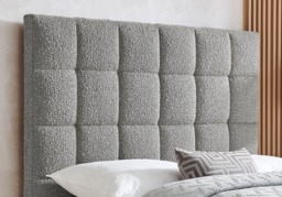 Limelight Starla Boucle Fabric Bed Frame-Dove Grey-Double - thumbnail 3