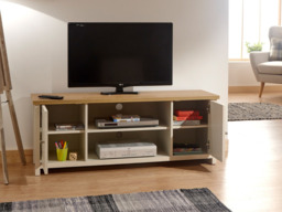 GFW Lancaster Large TV Cabinet with Storage - Cream - thumbnail 4
