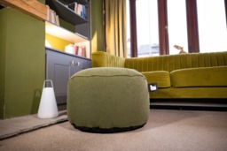 Extreme Lounging B Pouffe Brushed Suede Moss - thumbnail 3