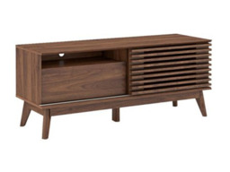 "Kidsaw LV41 TV Cabinet with Sliding Door Columbian Walnut " - thumbnail 5