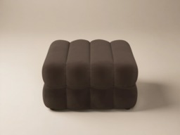 SOLACE+CO Halle Ottoman Storage Footstool Brown Velvet - thumbnail 6