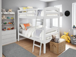 Wholesale Beds Moderna Wooden Convertible Bunk Bed Single - White - thumbnail 3
