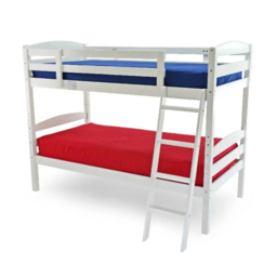 Wholesale Beds Moderna Wooden Convertible Bunk Bed Single - White - thumbnail 1