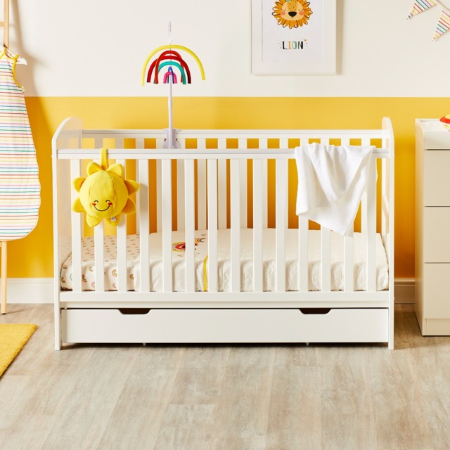 Ickle Bubba Coleby Classic Cot Bed and Under Drawer - image 1