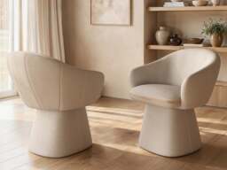 SOLACE+CO Ebony Black Extendable Dining Set with Beige Sylvia Chairs Table 4 Chairs - thumbnail 7