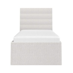 Flair Ari Upholstered Single Bed With Trundle Beige Boucle - thumbnail 6