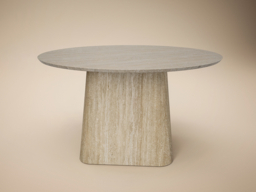 SOLACE+CO Elin & Estella Round Dining Table with 4 Chairs Beige - thumbnail 7