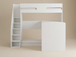 Flair Oscar Staircase Triple Bunk Bed with Storage White - thumbnail 6