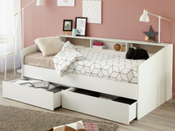 Parisot Sleep Single Day Bed with Storage Underneath White - thumbnail 2