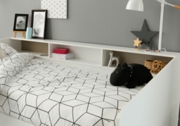 Parisot Sleep Single Day Bed with Storage Underneath White - thumbnail 4