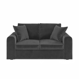 SOLACE+CO Ainsley 2 Seater Sofa Charcoal Velvet - thumbnail 4