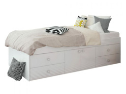 Kidsaw Multi Drawer Single Cabin Bed with Storage White - thumbnail 5