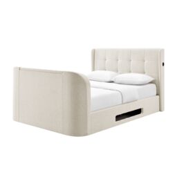 Koble Wafer Kingsize Side-Lift Ottoman TV Bed Natural - thumbnail 4