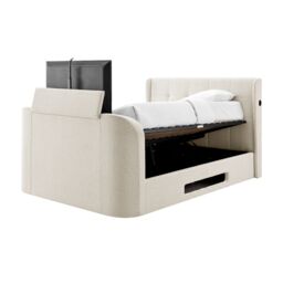 Koble Wafer Kingsize Side-Lift Ottoman TV Bed Natural - thumbnail 5