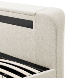 Koble Wafer Kingsize Side-Lift Ottoman TV Bed Natural - thumbnail 2