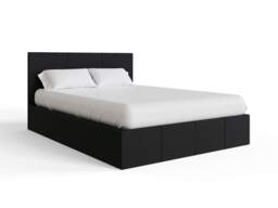 GFW Side Lift Ottoman Storage Bed - Black - Kingsize - thumbnail 4