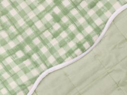 Furn Scallop Quilted Bedspread Polyester and Cotton-Sage-265cm x 265cm - thumbnail 5