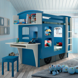 " Mathy by Bols Wagon Single Bunk Bed with Storage Drawers"