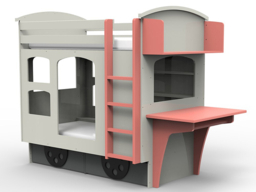 " Mathy by Bols Wagon Single Bunk Bed with Storage Drawers" - thumbnail 4