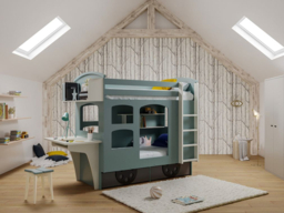" Mathy by Bols Wagon Single Bunk Bed with Storage Drawers" - thumbnail 3