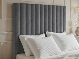 Flair Everley Double Ottoman Bed Grey Velvet - thumbnail 4
