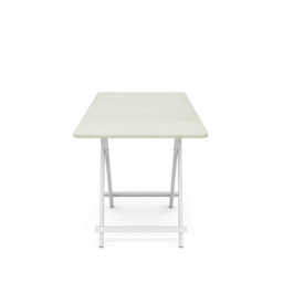 Living & Home Folding Wooden Dining Table 60x100cm-White - thumbnail 5