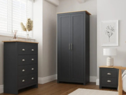 GFW Lancaster 3 Piece Bedroom Furniture Set-Cream - thumbnail 3