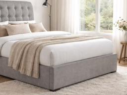 Time Living Hamilton Fabric Bed Frame-Light Grey-Kingsize - thumbnail 4