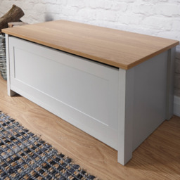 GFW Lancaster Ottoman Storage-Grey