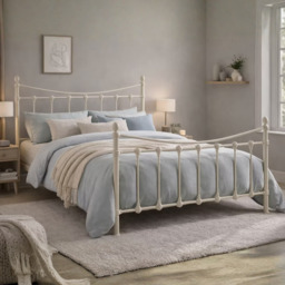 Time Living Florida Bed Frame-Ivory-Single - thumbnail 1