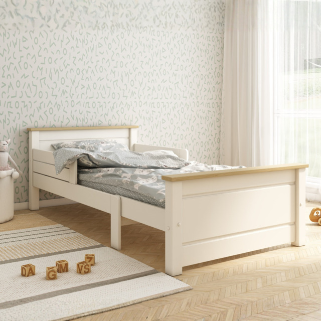 Kids Avenue Heritage Extendable Pull Out Bed Single White - image 1