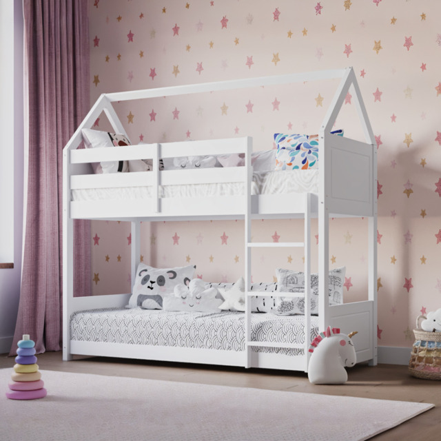 Flair Plation Low Play House Shorty Bunk Bed White - image 1