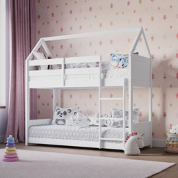 Flair Plation Low Play House Shorty Bunk Bed White - thumbnail 1
