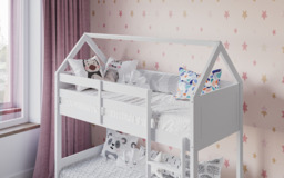 Flair Plation Low Play House Shorty Bunk Bed White - thumbnail 3