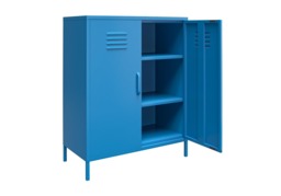 Novogratz Cache 2 Door Metal Locker Storage Cabinet-Orange - thumbnail 7