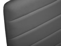 "Living & Home Set of 4 Dining Chairs Upholstered High Back Armless Faux Leather-Black " - thumbnail 3