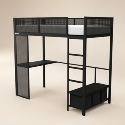 Recoil Glitch Metal Gaming High Sleeper with Desk - thumbnail 3