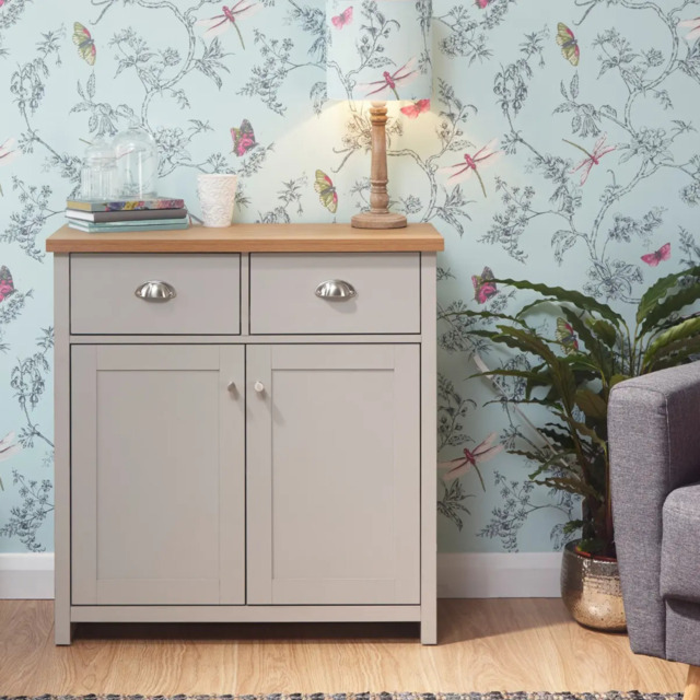 GFW Lancaster Compact Sideboard-Grey - image 1
