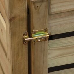 Rowlinson Wooden Triple Wheelie Bin Storage in Natural Timber - thumbnail 5