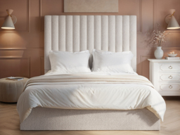 Flair Everley Kingsize Boucle Ottoman Bed Cream - thumbnail 2